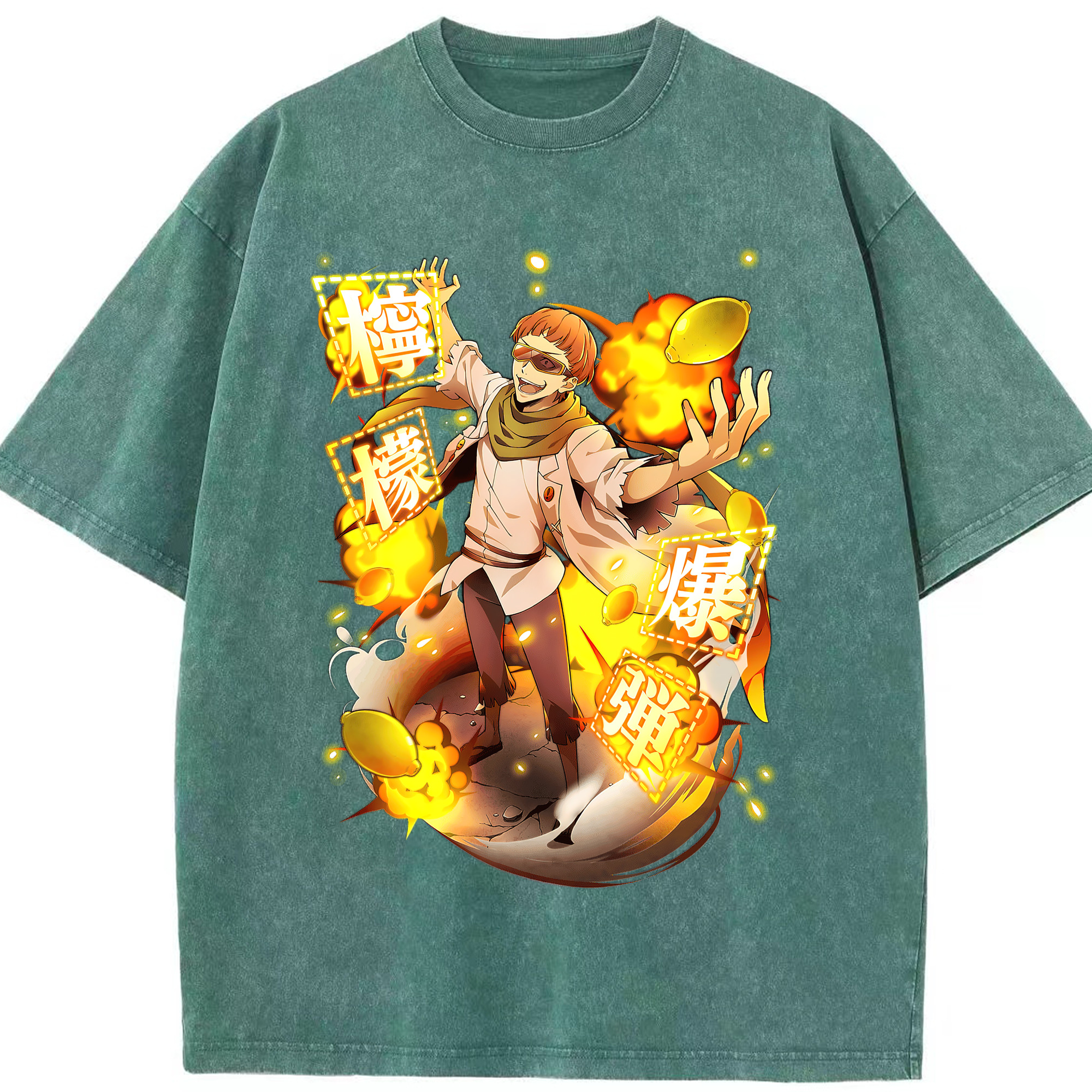 （画像用） 文豪ストレイドッグス Bungo Stray Dogs 綿100% ヴィンテージ風 半袖Tシャツ（フロントプリント）